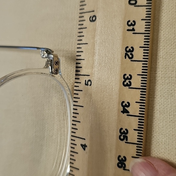 Clear Oval Glasses By Zenni. Very Good Used Condition. - Picture 7 of 8